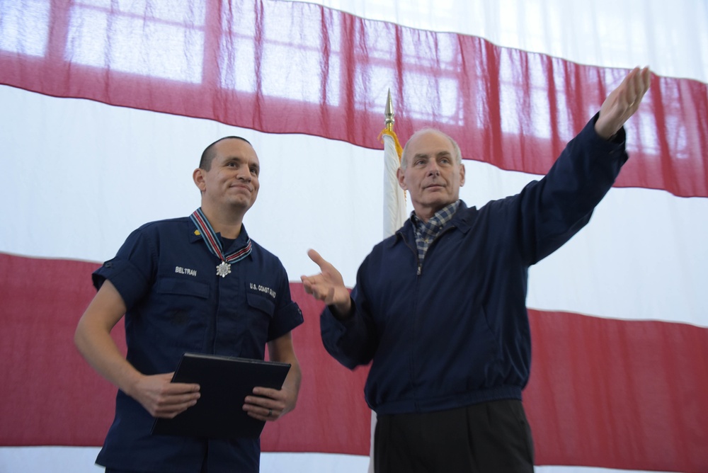 DHS Secretary visits Coast Guard Sector San Diego