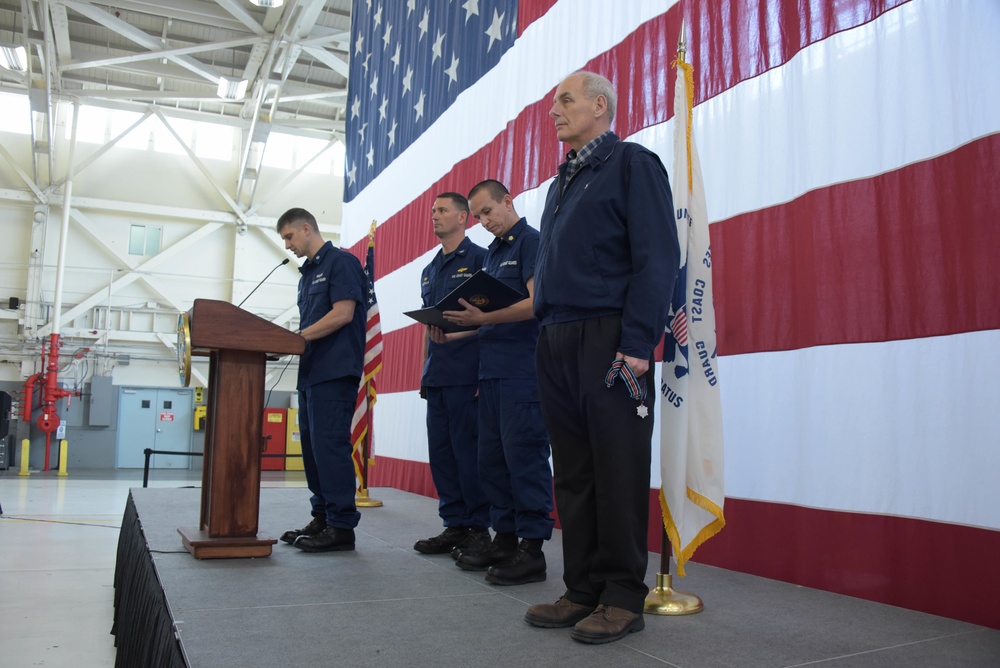 DHS Secretary visits Coast Guard Sector San Diego