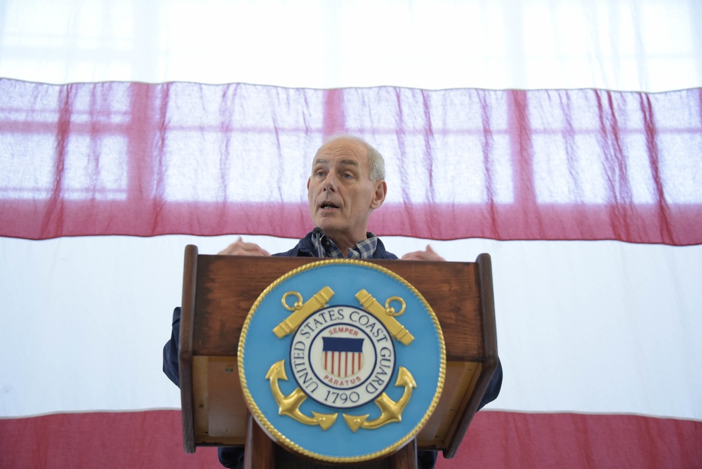 DHS Secretary visits Coast Guard Sector San Diego