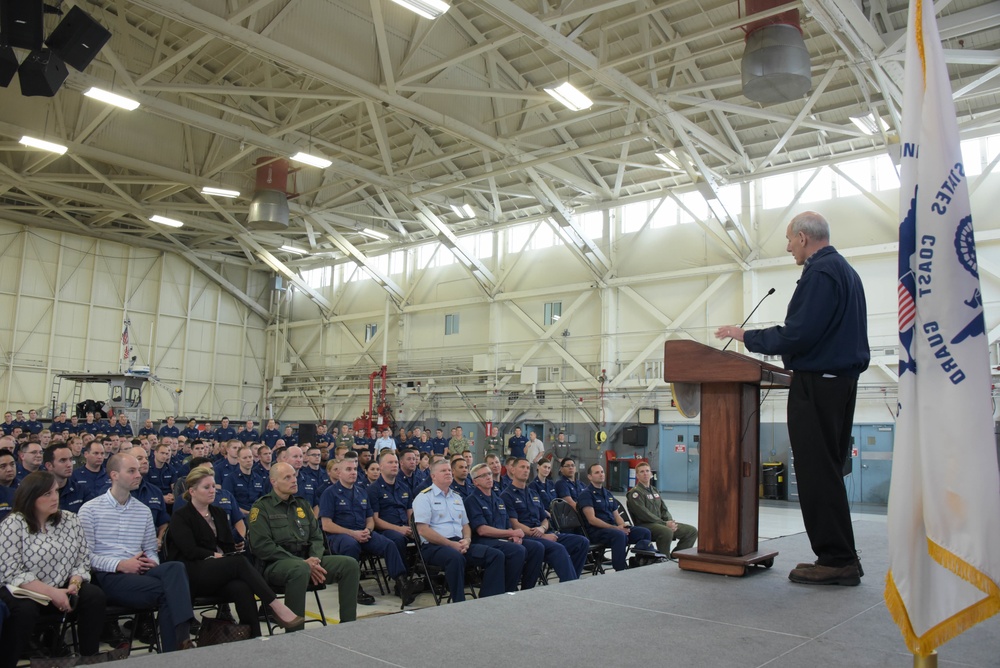 DHS Secretary visits Coast Guard Sector San Diego