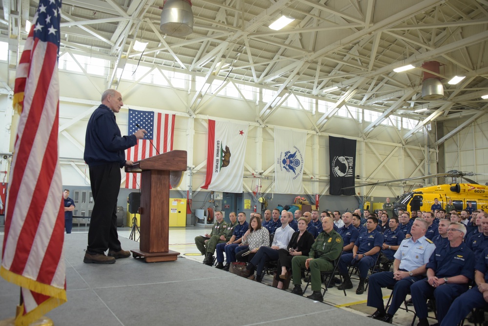 DHS Secretary visits Coast Guard Sector San Diego