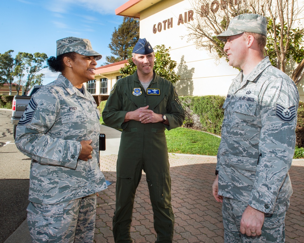 AMC/CCC Visits Travis AFB