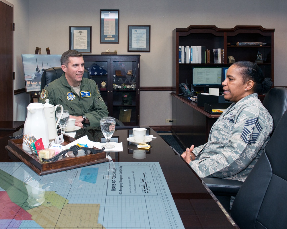 AMC/CCC Visits Travis AFB