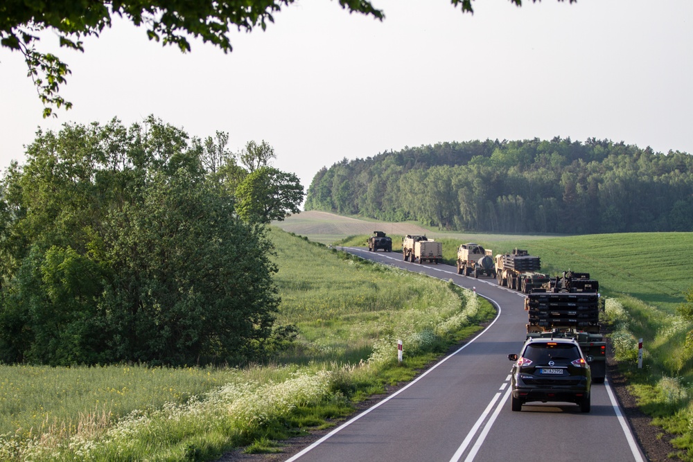 Missouri National Guard conducts convoy operations in Poland