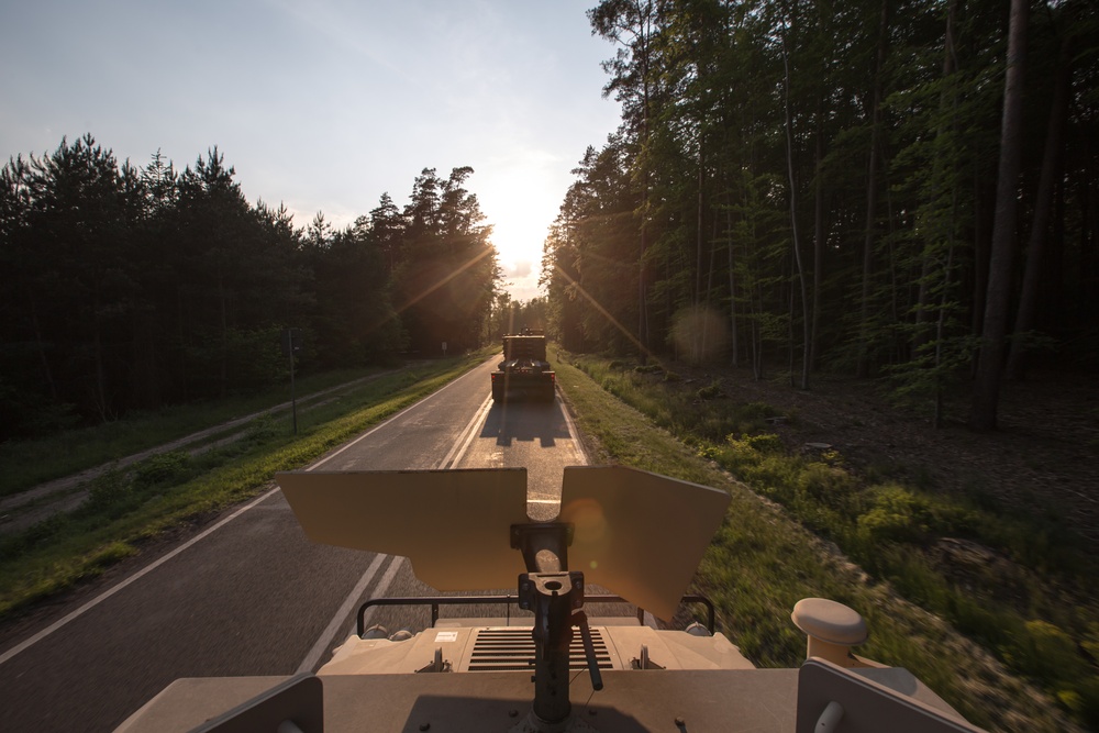 Missouri National Guard conducts convoy operations in Poland