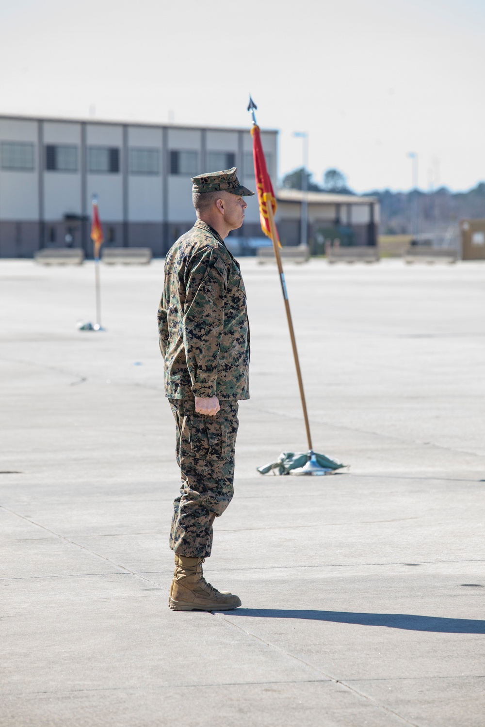 Brig. General Matthew G. Glavy, commanding general of 2nd MAW attends the MAG-31 Change of Command