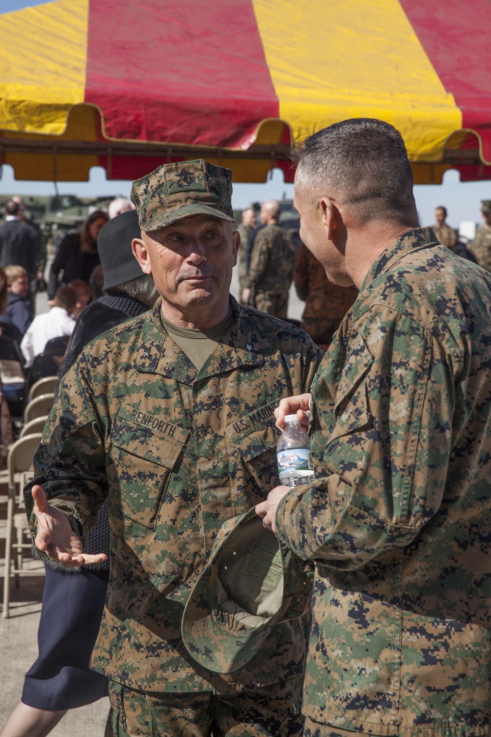 Brig. General Matthew G. Glavy, commanding general of 2nd MAW attends the MAG-31 Change of Command