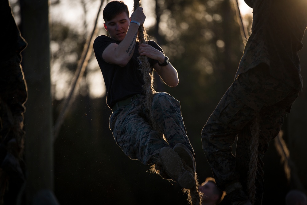 Alpha Co. tackles Obstacle Course