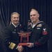 Vice Adm. Joseph Aucoin, Commander, U.S. 7th Fleet, awards the 7th Fleet FY-16 Sea Sailor of the Year