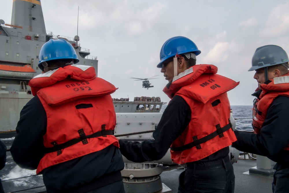 Laboon, part of the George H.W. Bush Carrier Strike Group (GHWBCSG), is conducting naval operations in the U.S. 6th Fleet area of operations in support of U.S. national security interests in Europe