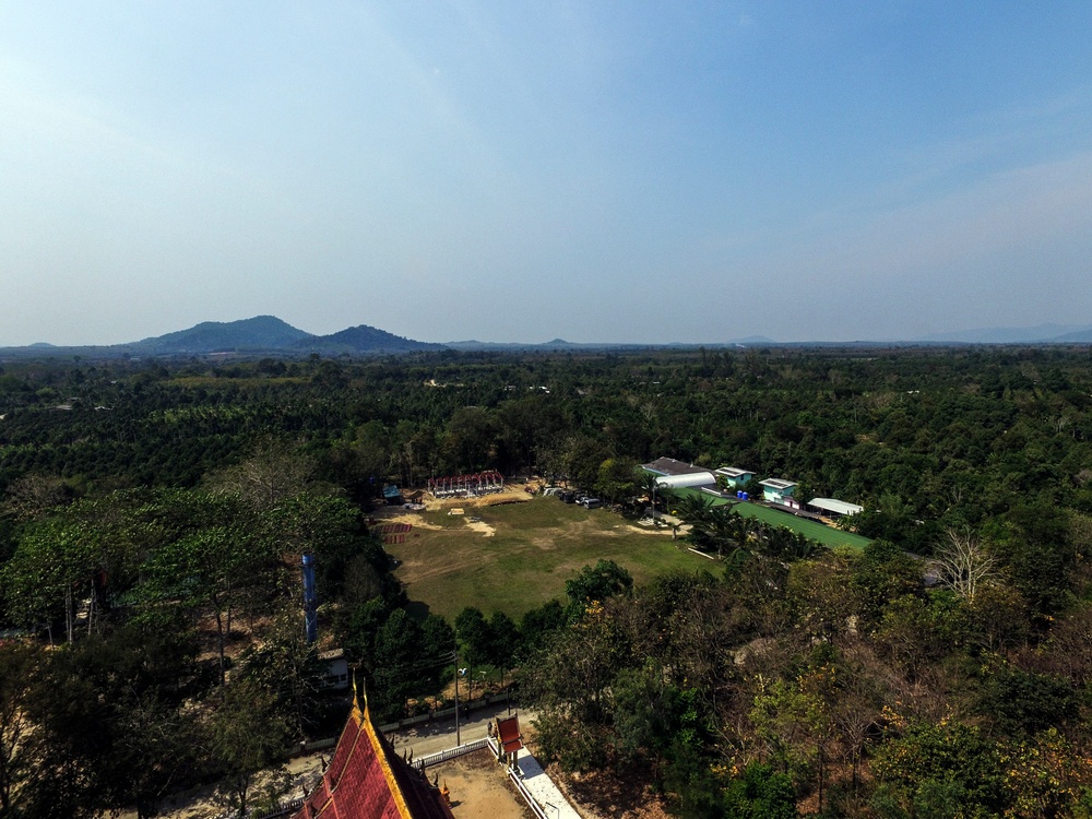 Aerial photographs of school during Cobra Gold