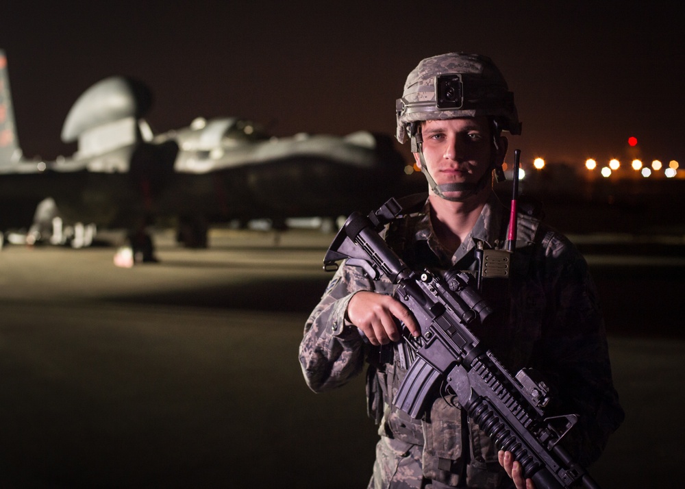 Working portraits of deployed security forces Airmen