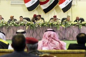 U.S. Marine Security Force Commander at Al Taqaddum Air Base, Iraq discusses unit's mission