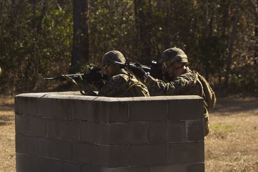 Frag out; Marines participate in grenade assault course