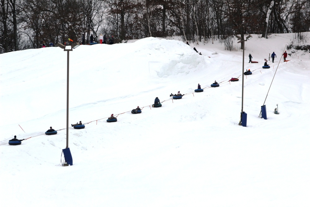 Snowtubing at Fort McCoy's Whitetail Ridge Ski Area