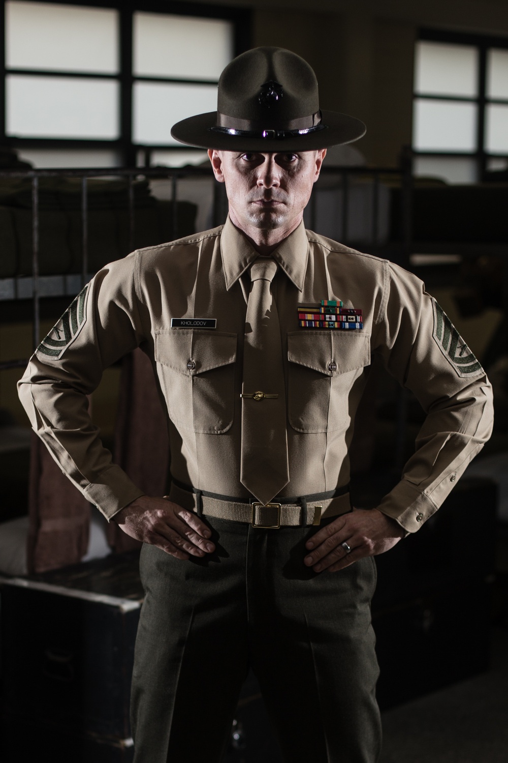 Bend, Ore.-native, Parris Island DI - top 'hat' in the Corps
