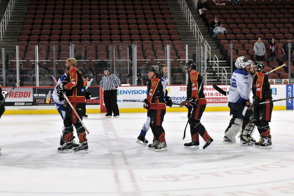 Exhibition hockey brings servicemembers together