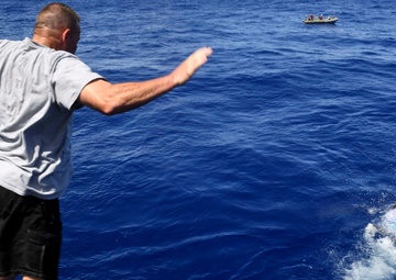 Marianas Trench Swim Call aboard USS Wayne E. Meyer (DDG 108)