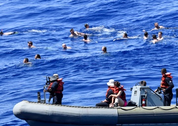 Marianas Trench Swim Call aboard USS Wayne E. Meyer (DDG 108)