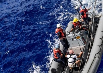 Marianas Trench Swim Call aboard USS Wayne E. Meyer (DDG 108)