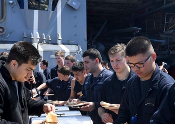 Marianas Trench Swim Call aboard USS Wayne E. Meyer (DDG 108)