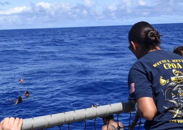 Marianas Trench Swim Call aboard USS Wayne E. Meyer (DDG 108)