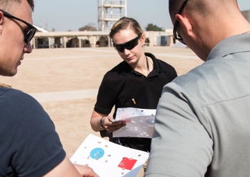 PSD Soldiers conduct live-fire weapons training at Baghdad weapons range