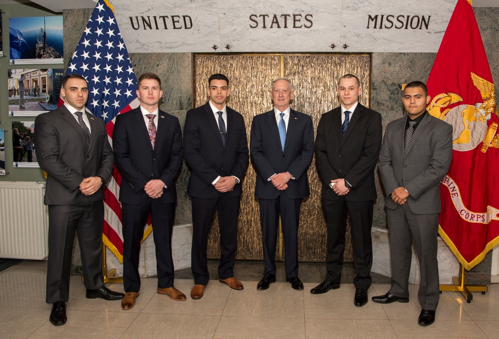 SD meets with U.S. Marines at NATO