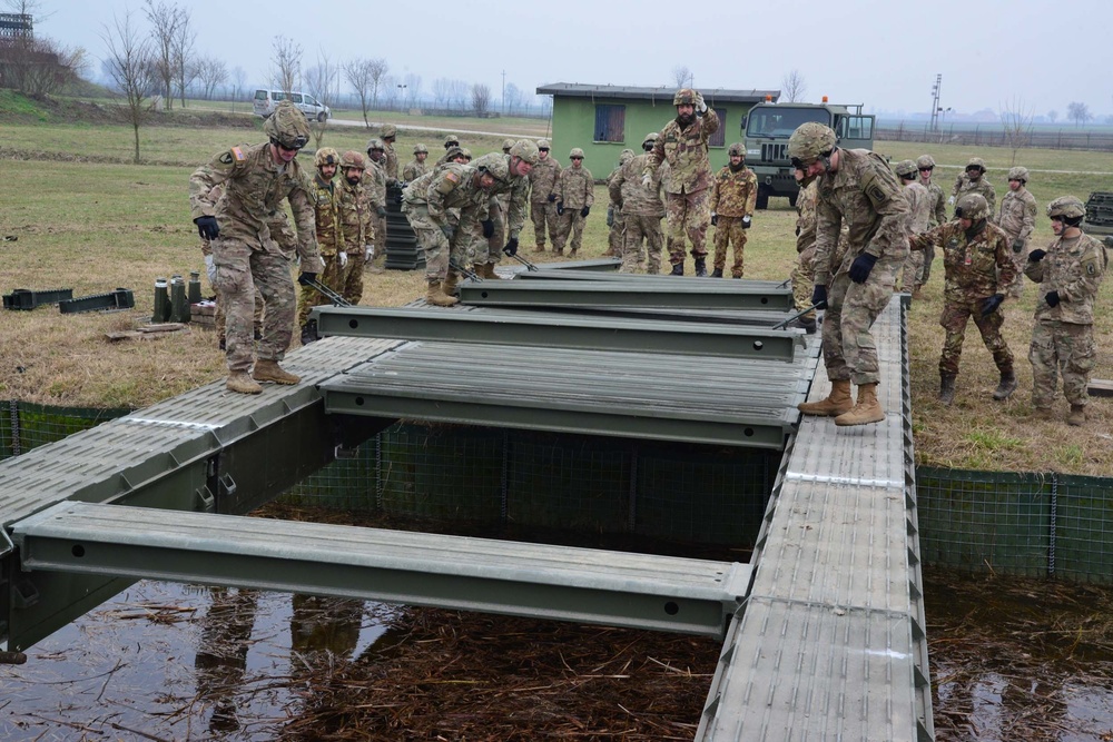 Medium Girder Bridge, 173rd Airborne Brigade,54th Brigade Engineer Battalion,Rovigo 2017