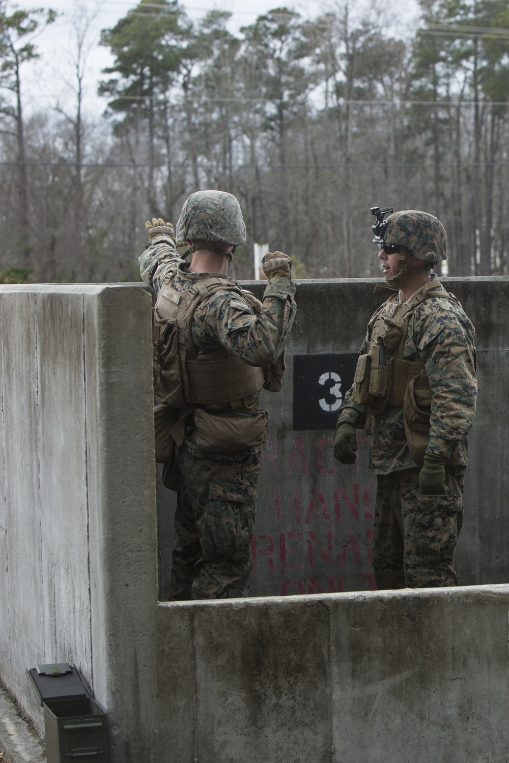 2nd Law Enforcement Battalion grenade range and assault course