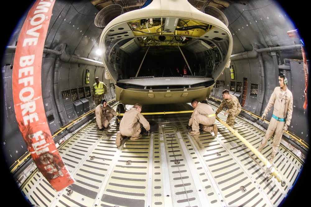 Unhook the CH-47 Chinook