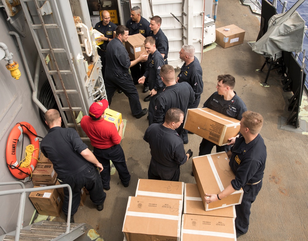 USS Lake Champlain (CG 57) Replenishment-at-Sea