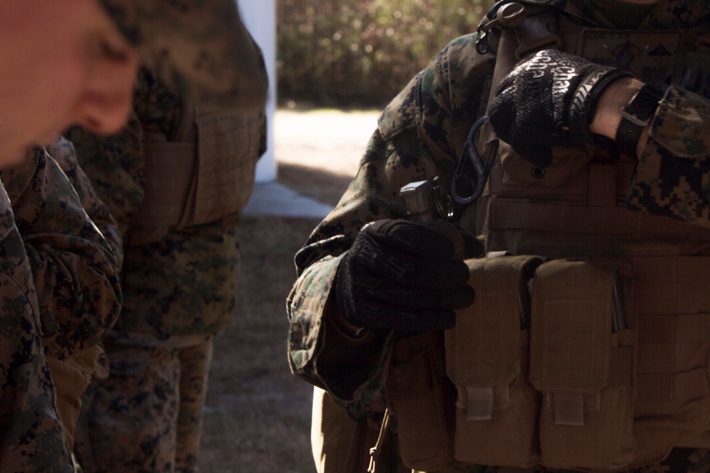 Frag out; Marines participate in grenade assault course