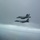170214-N-XZ522-007 Two military aircraft are flying in formation over an ocean under overcast, gray skies. The upper aircraft appears to be an F/A-18 Hornet (fighter/attack jet) and the lower aircraft appears to be a B-1B Lancer (strategic bomber). Both aircraft are painted in gray camouflage schemes consistent with U.S. military markings.