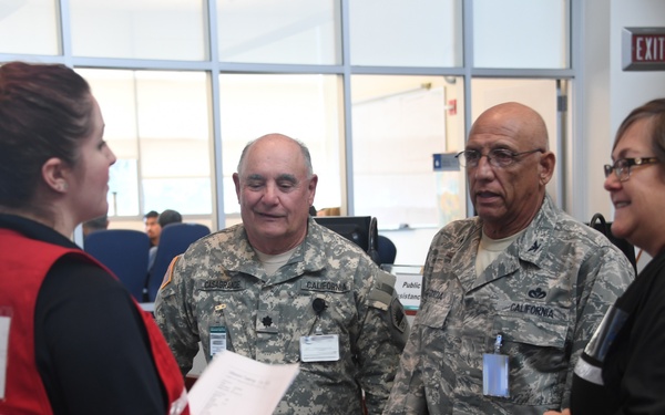 California State emergency representatives continue to convene in support of emergency services to Oroville Spillway.