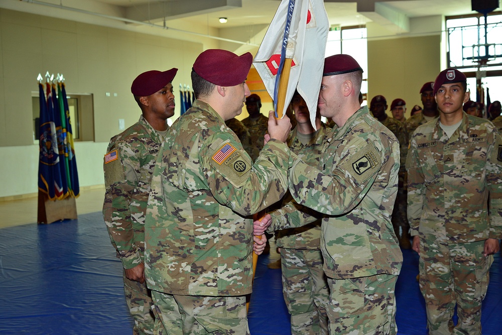 Change of Command Ceremony Echo Company – 54th Brigade Engineer Battalion, 173rd Airborne Brigade