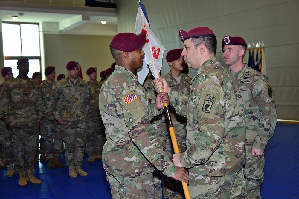 Change of Command Ceremony Echo Company – 54th Brigade Engineer Battalion, 173rd Airborne Brigade