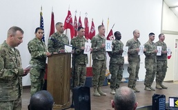 863rd Engineer Battalion honors new NCO’s prior to redeployment