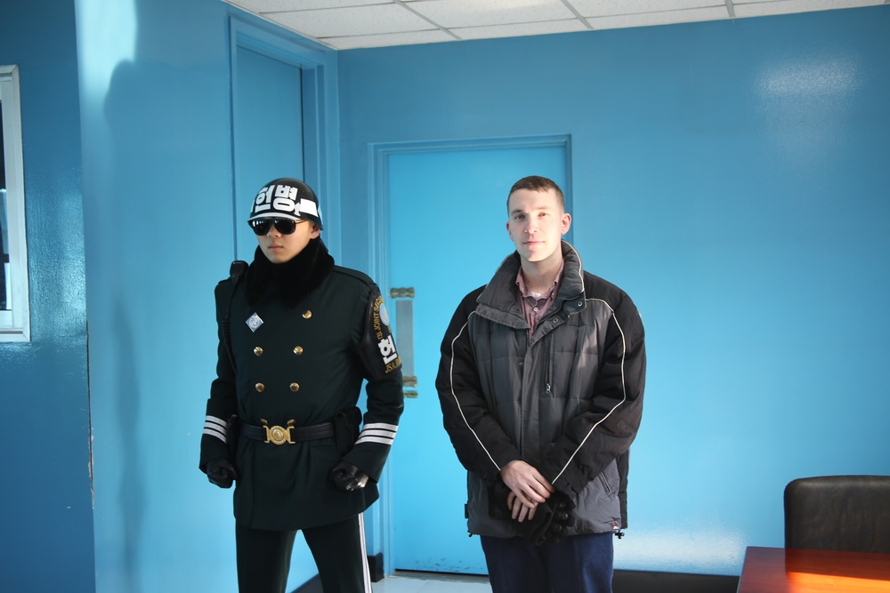 Standing in North Korea