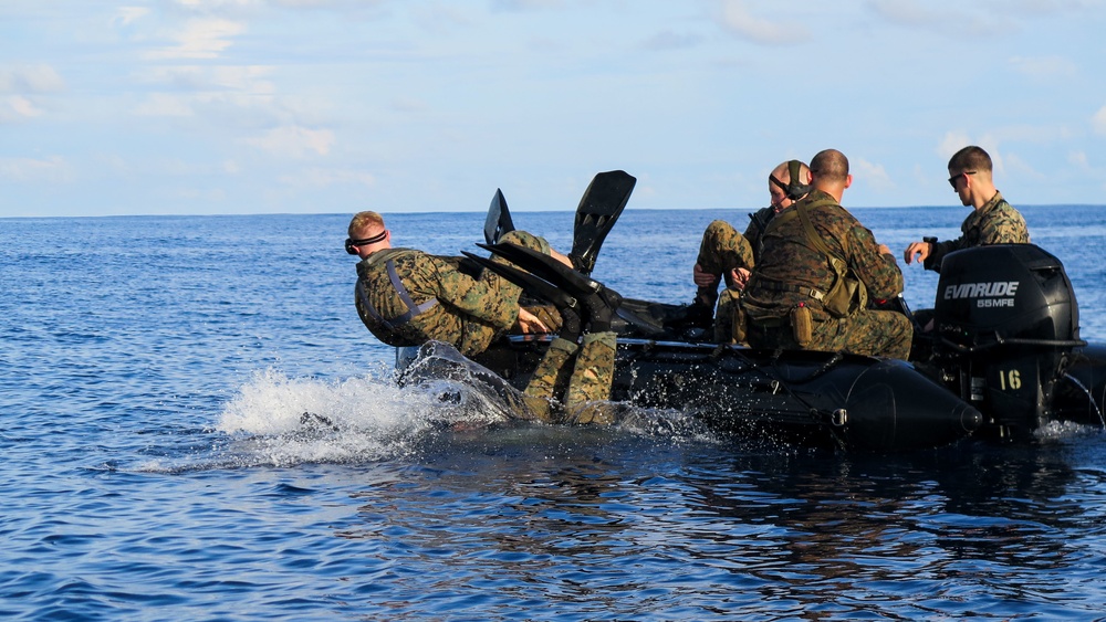 Maritime Raid Force Fin Swim Training
