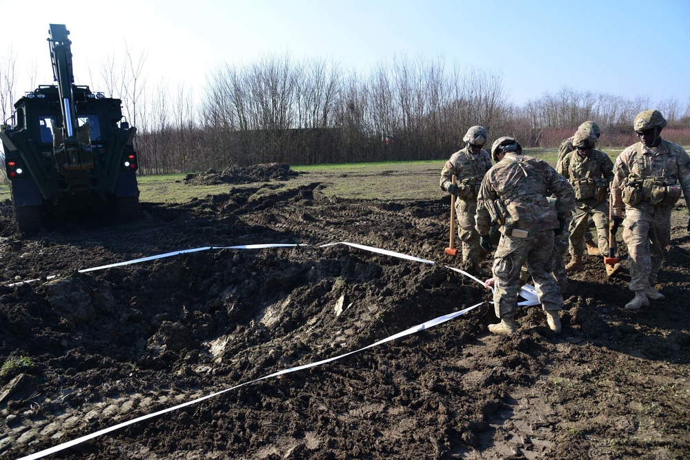 Airfield repair and Crater repair, 54th Brigade Engineer Battalion, 173rd Airborne Brigade 2017