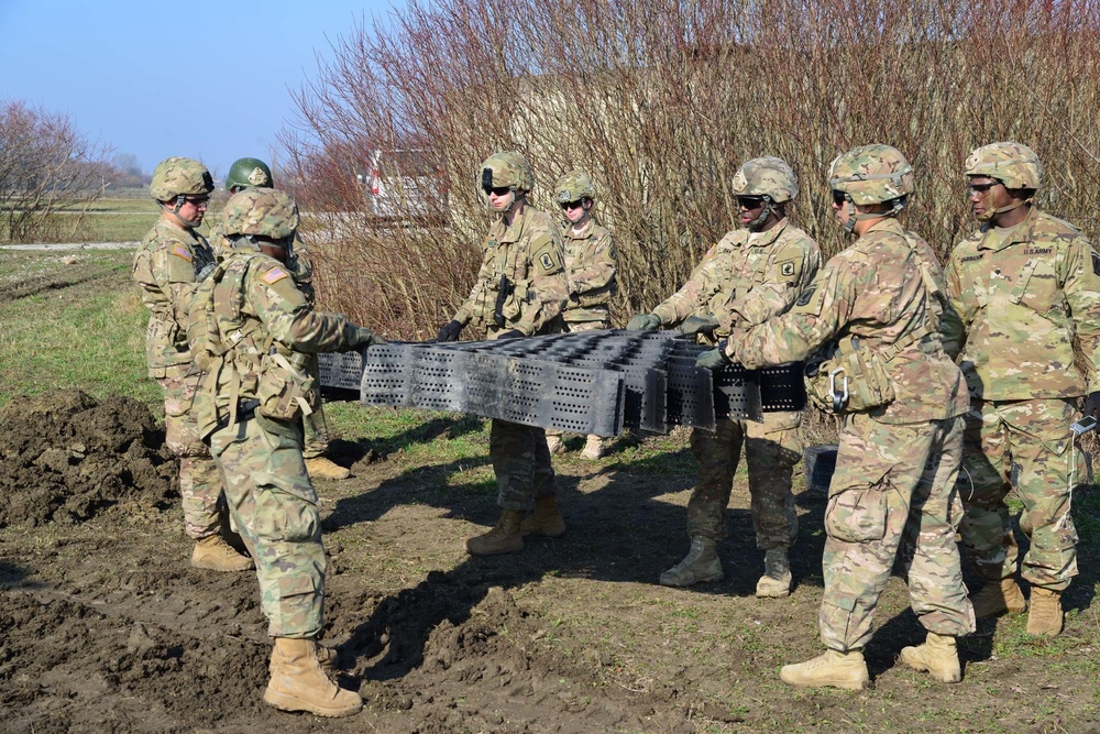 Airfield repair and Crater repair, 54th Brigade Engineer Battalion, 173rd Airborne Brigade, 2017