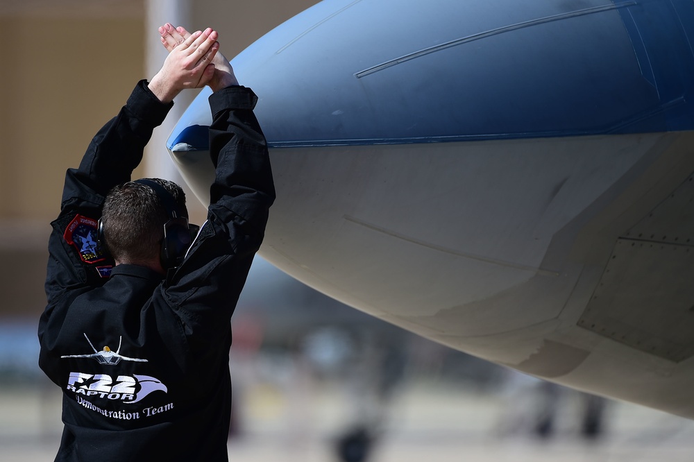 F-22 participates in 20th annual Heritage Flight