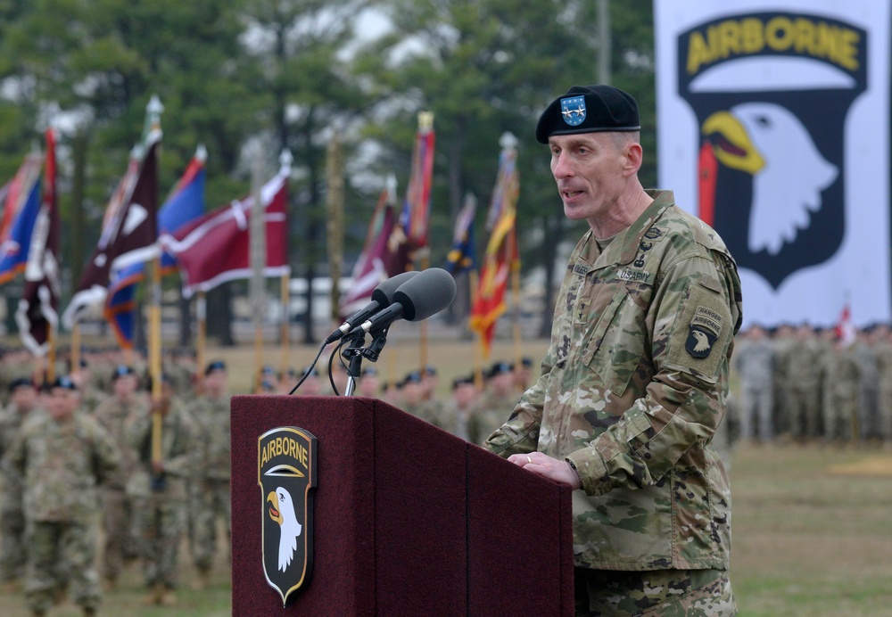 101st Airborne Division (Air Assault) Change of Command Ceremony