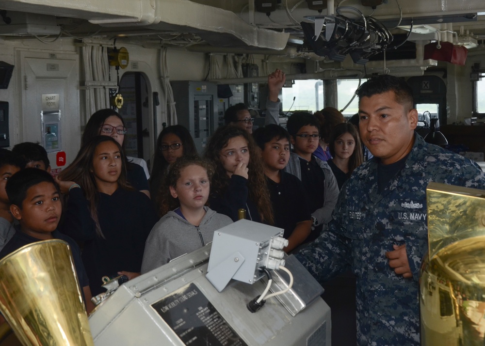 Local Sixth Graders Visit USS Frank Cable