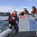 Sailors operate RHIB