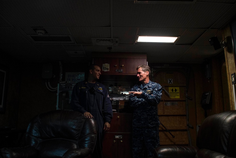 Rear Admiral Dalton visits USS Green Bay during Exercise Cobra Gold 2017