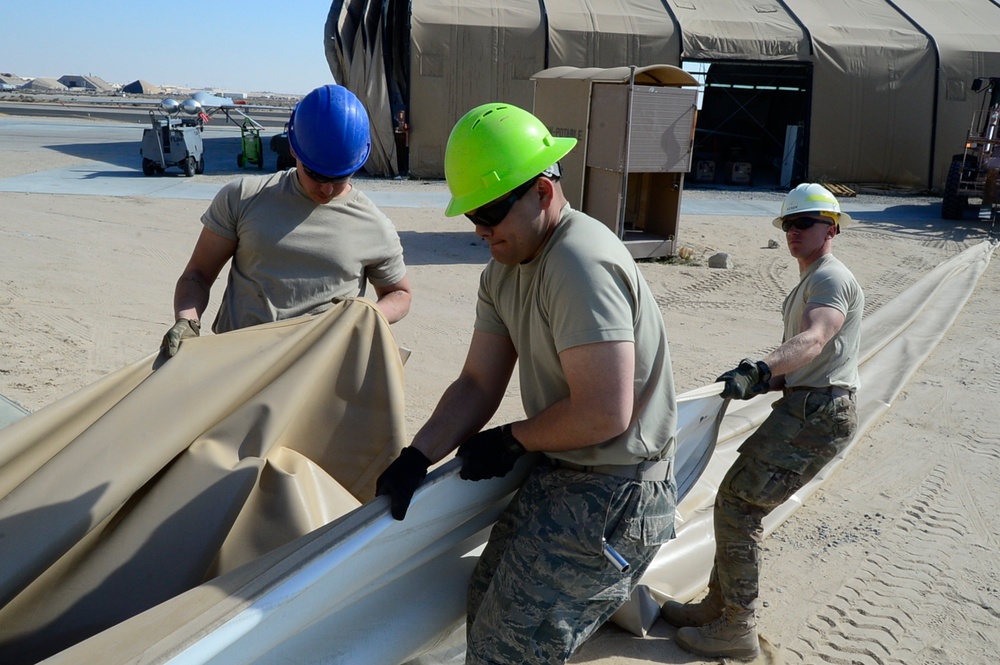 From expeditionary to enduring: 386th ECES conducts base improvements