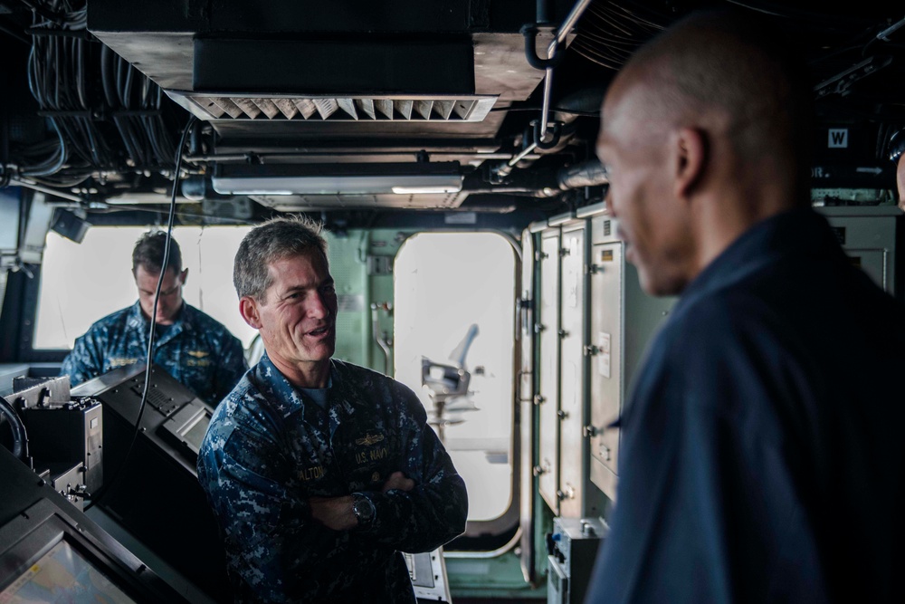 Rear Admiral Dalton visits USS Green Bay during Exercise Cobra Gold 2017