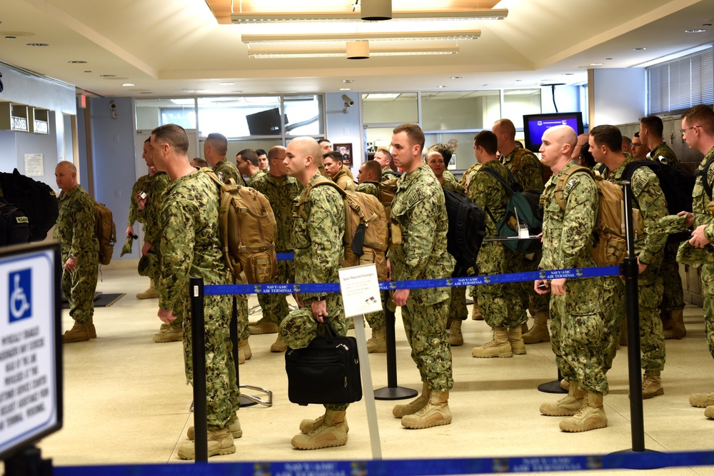 Port Security Unit 305 departs for 9-month deployment